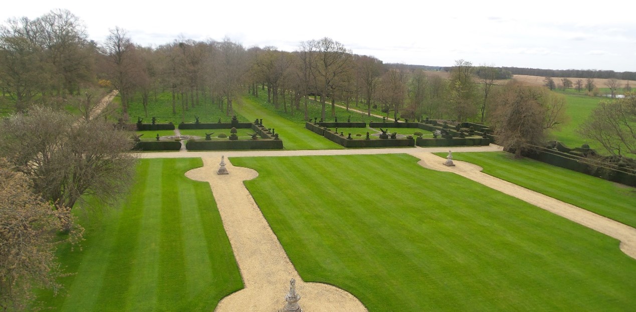 Formal lawns at Grimsthorpe ©Jim Handley